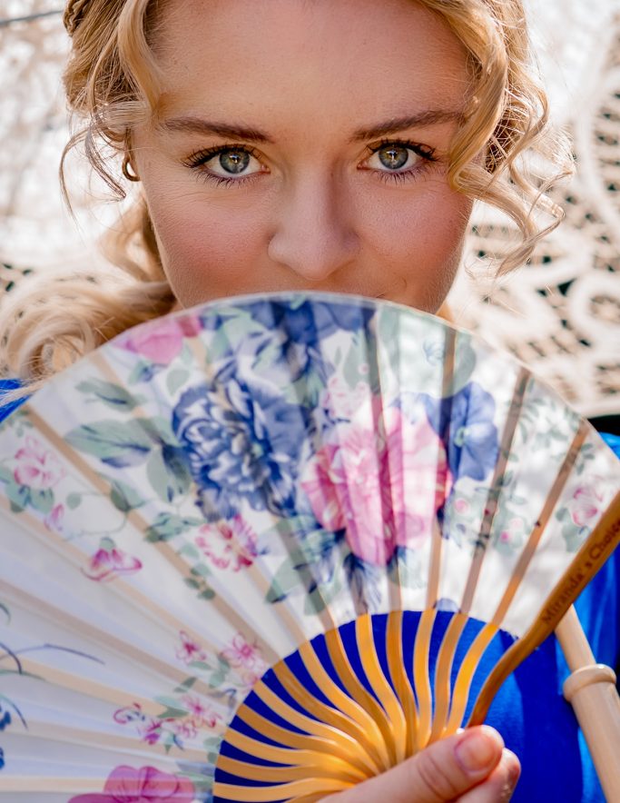 kreatives Braut make-up Farben Beauty Look Hochzeit Vintage Bridgerton