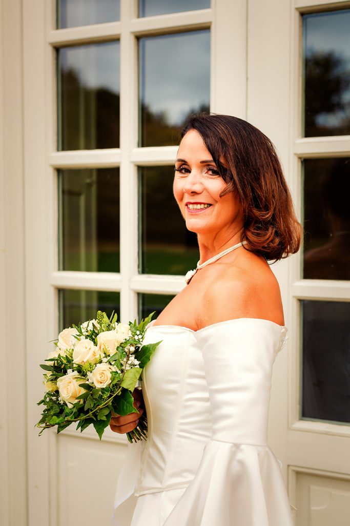 Brautstyling reife Haut elegantes natürliches Make-up Hochzeit